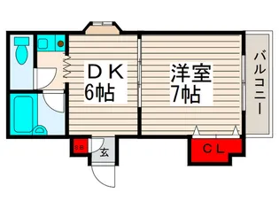 氏家ビル【4階】の間取り