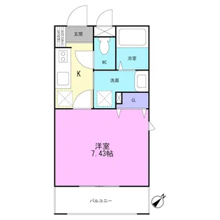 ガレット津田沼【1階】の間取り