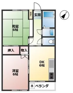 コーポラスファイブ【1階】の間取り