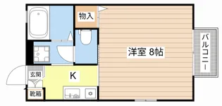 シャトーグランドハイムA棟【2階】の間取り