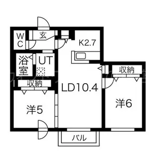 サンハイム華【2階】の間取り