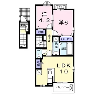 クラールライツII【2階】の間取り