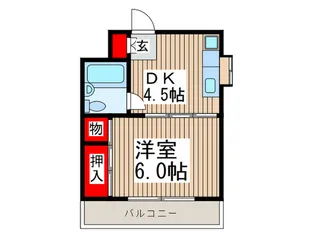 川口昭和ビル【4階】の間取り