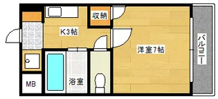 セレーヌ品川【4階】の間取り