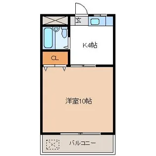 第2フレンドハイツ【2階】の間取り