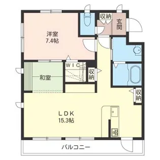SHM メゾン・ブランシェ II【3階】の間取り