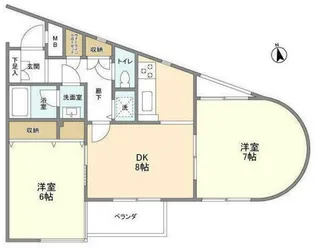 マイレジデンス【2階】の間取り