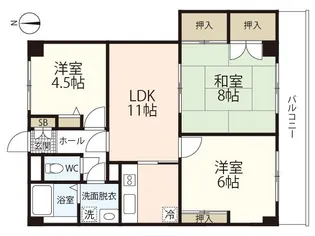 繁美ビル【2階】の間取り