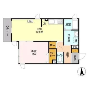 フォレ・プランドール【2階】の間取り