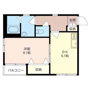 クレイン深沢【2階】の間取り