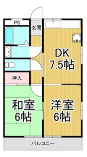 エステート宮本【3階】の間取り