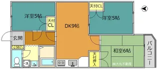 エクセルエステート吉田I【4階】の間取り