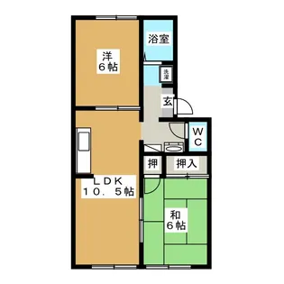 メゾンファミール【2階】の間取り
