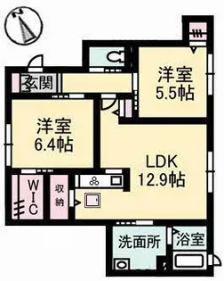 ブリーゼ・モール A棟【1階】の間取り