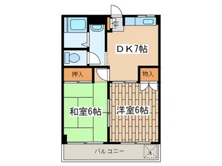 ハイツオトワ【1階】の間取り
