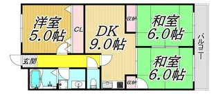 グローリーマンション【3階】の間取り