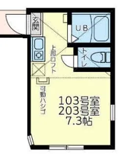 ユナイト弘明寺アレハンドロ【1階】の間取り