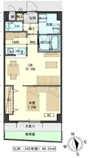 しゃとれ梅田町【1階】の間取り