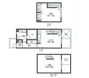 シエールグラン久が原STUDIO【1階】の間取り