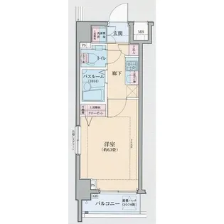 ロアール高田馬場【5階】の間取り