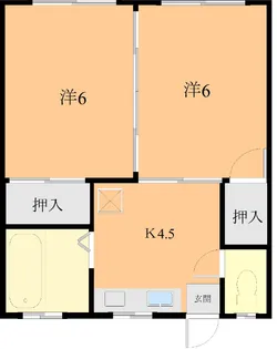 ピアン有明【1階】の間取り