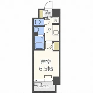 プレサンスOSAKADOMECITYスクエア【8階】の間取り