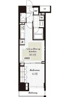 オープンレジデンシア日本橋横山町【13階】の間取り