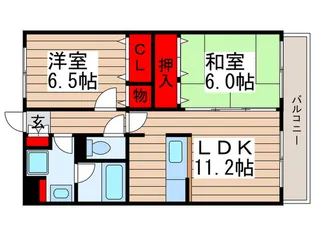 セレブリティ-S【3階】の間取り