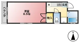 フラットリット・シライ【2階】の間取り