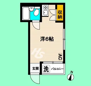 ヒルマハウス【2階】の間取り