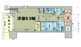 ジュネーゼグラン京町堀【6階】の間取り