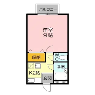 ハイツラフィネ2号館【2階】の間取り