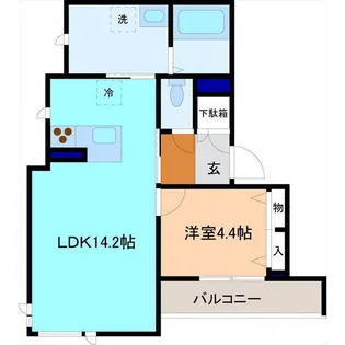 セントラルガーデンズ御影【2階】の間取り