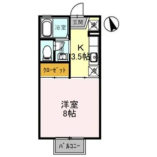 ルミナス若狭 1棟【1階】の間取り