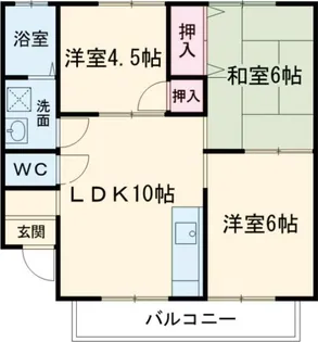 HSハイツ天神木【1階】の間取り