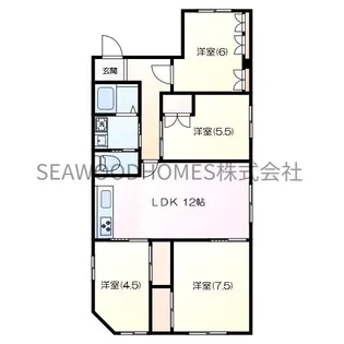 ライフモリ15号館【3階】の間取り