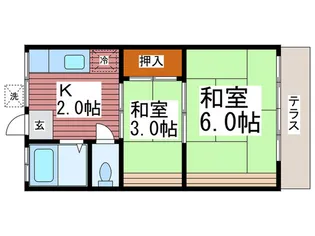 伊藤荘【1階】の間取り