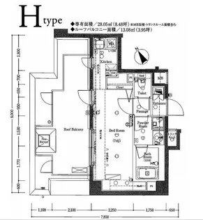 AXAS中野新江古田【4階】の間取り