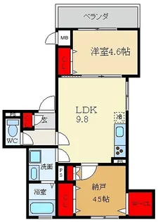 STcourt萱島東【3階】の間取り