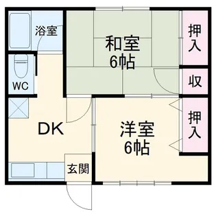 さわやか荘【2階】の間取り
