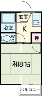 エレガンスハイツ金子【2階】の間取り