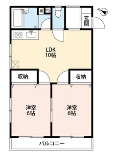 アビタシオン・ヤマサ【2階】の間取り