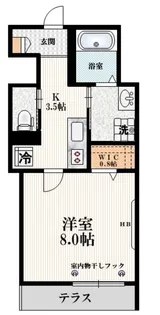 ハイツ桜丘【1階】の間取り