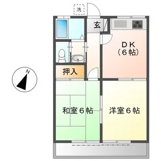 ハイツエスポワール【1階】の間取り