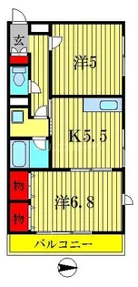 パロ金町【2階】の間取り