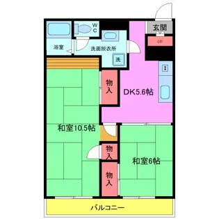 船橋ファミリーマンション【4階】の間取り
