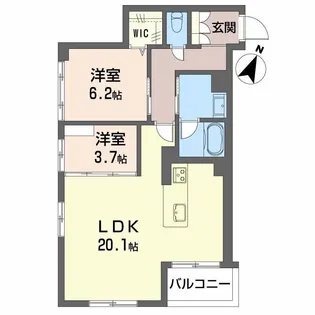 Le・Ecracie【1階】の間取り