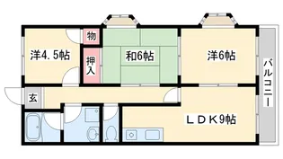 アーバン滝野【3階】の間取り