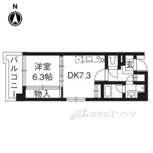 サルタル大和大路【5階】の間取り