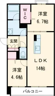 シャーメゾン藤崎宮【3階】の間取り
